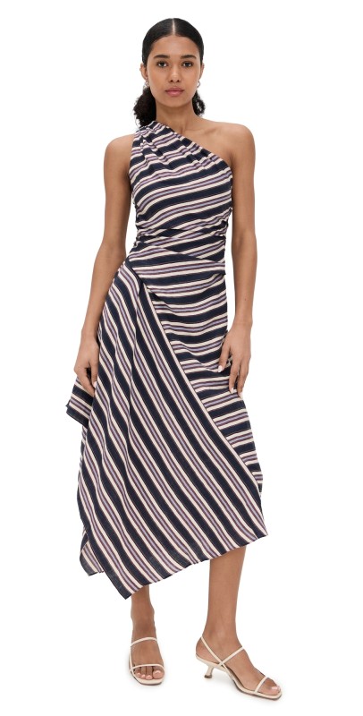 A. L.C. Lyn Dress Navy Stripe