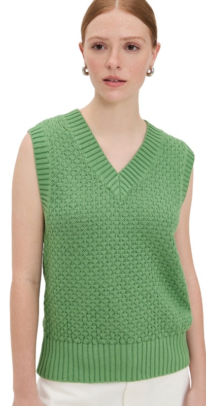 Varley Antonella Knit Vest English Ivy