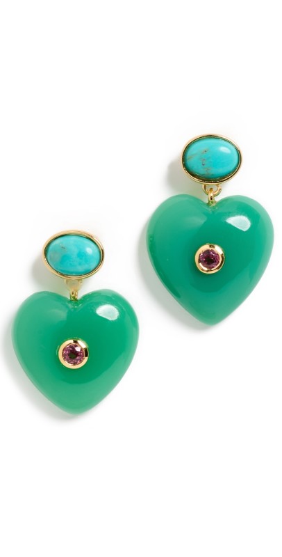 Lizzie Fortunato Gemma Earrings in Everglade Mult