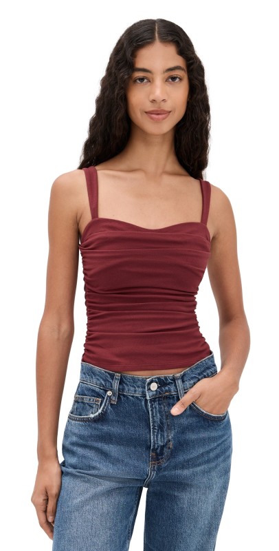 Reformation Trish Knit Top Chianti