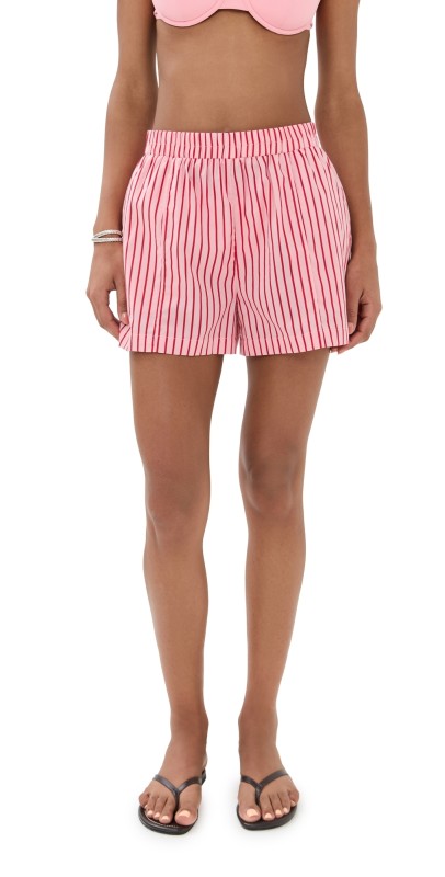 STAUD Taurus Shorts Montauk Stripe