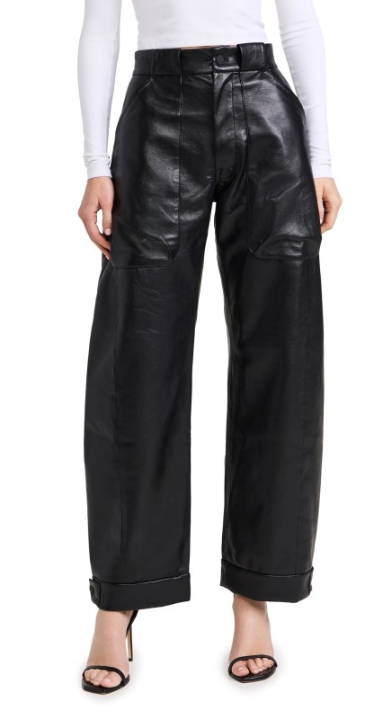 MOTHER The Half Pipe Cargo Nerdy Trousers Black