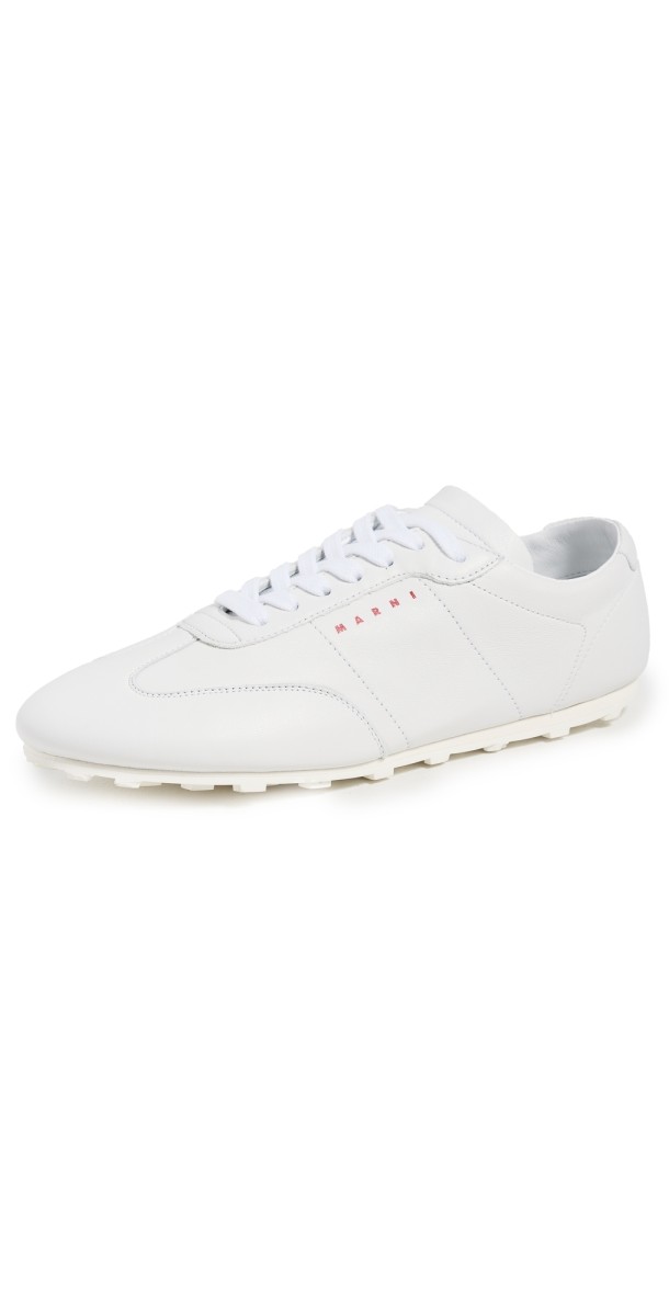Marni Softy Soccer Sneakers Lily White
