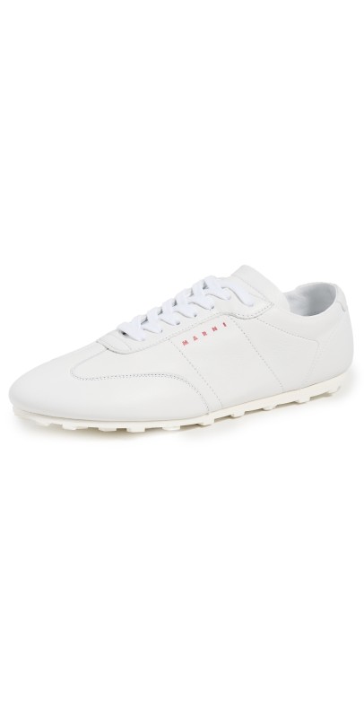 Marni Softy Soccer Sneakers Lily White
