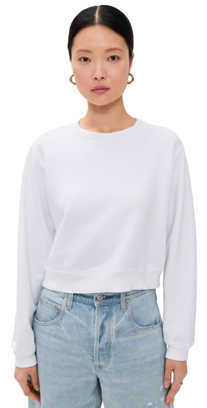 Cotton Citizen Milan Crew Sweatshirt White