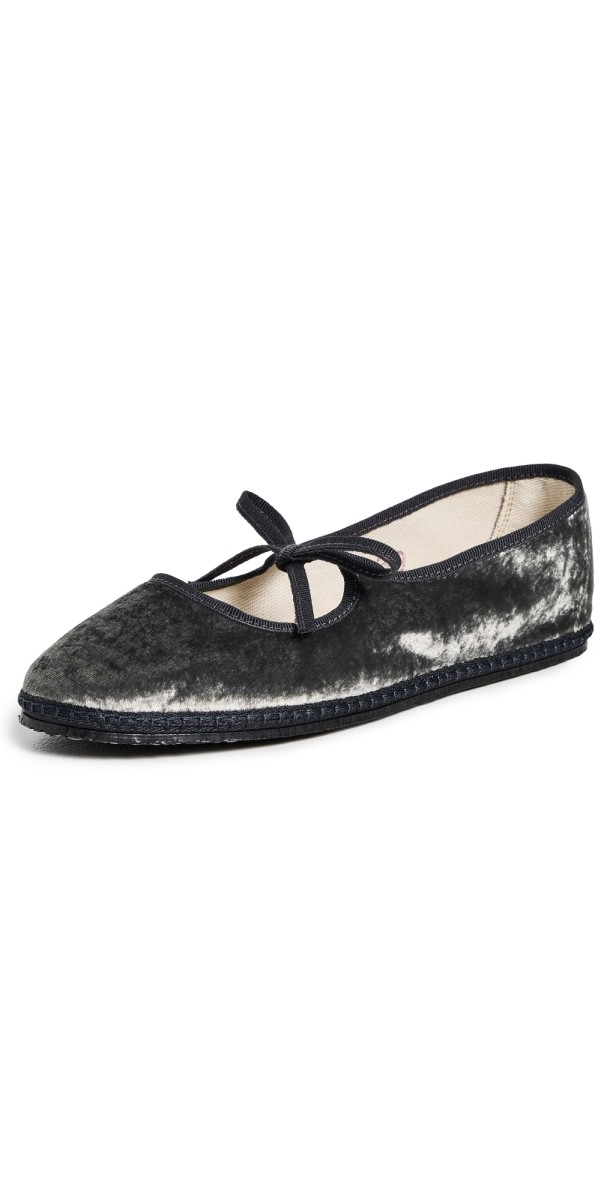 ViBi VENEZiA Brigitte Satin Velvet Flats Urania
