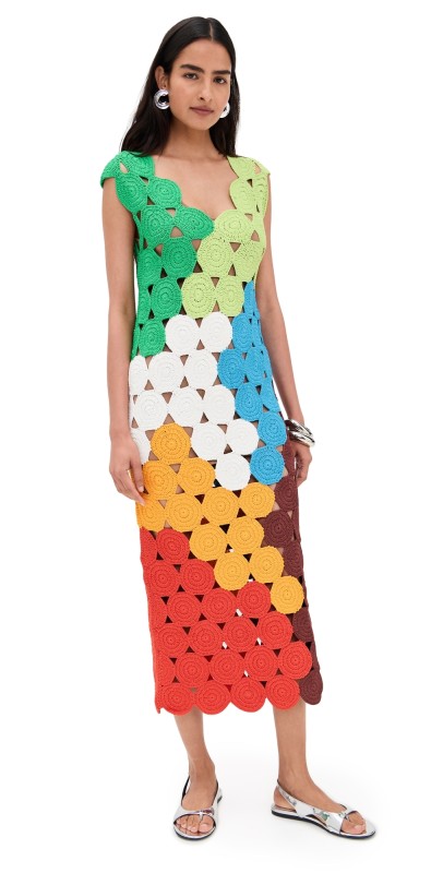 SIMONMILLER Muro Crochet Dress Island Multi