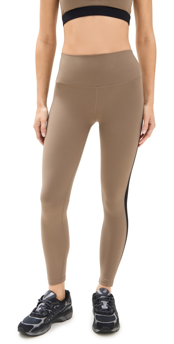 Splits59 Clare High Waist Rigor 7/8 Leggings Lentil/Black
