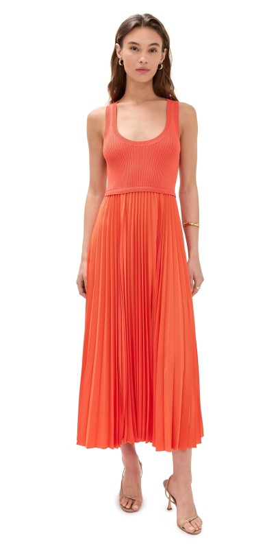 Cinq à Sept Parma Dress Coral Orange