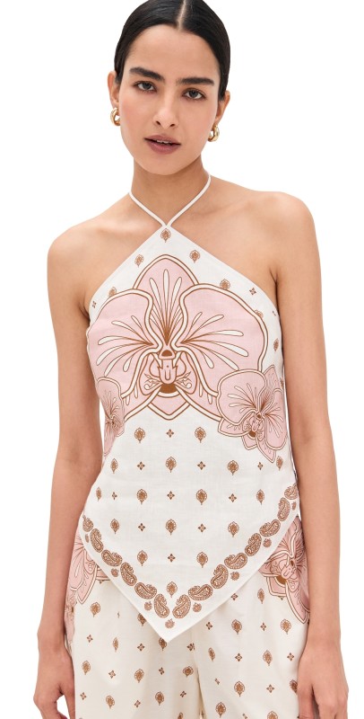 Shani Shemer Calla Top Pink Print