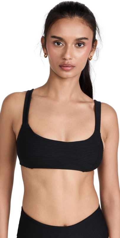 LSPACE Jess Bikini Top Black