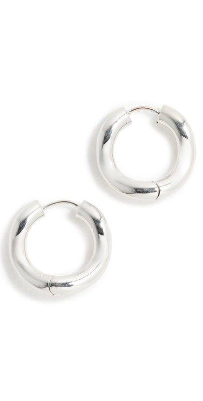 Charlotte Chesnais Wave Hoops Argent