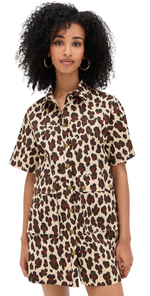 LE BOP Utility Dress Leopard