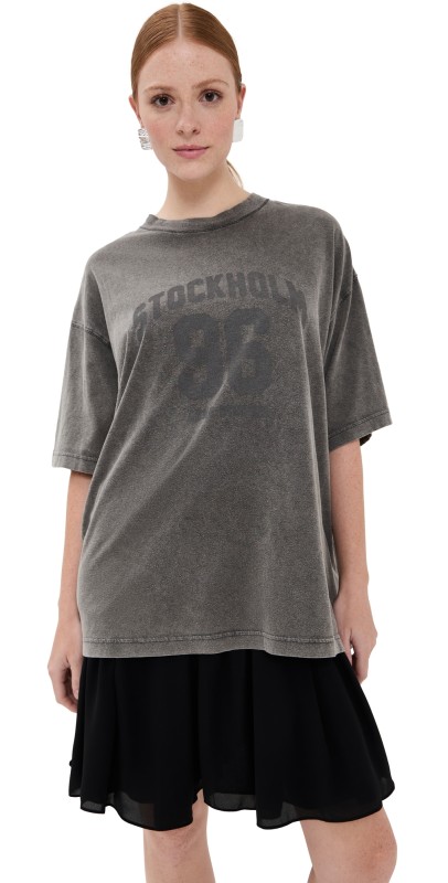Acne Studios College Mini Dress Anthracite/Black