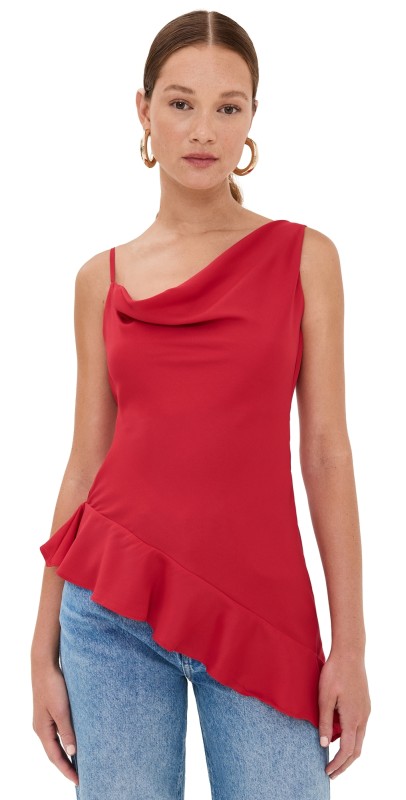 Azeeza Daphne Top Garnet