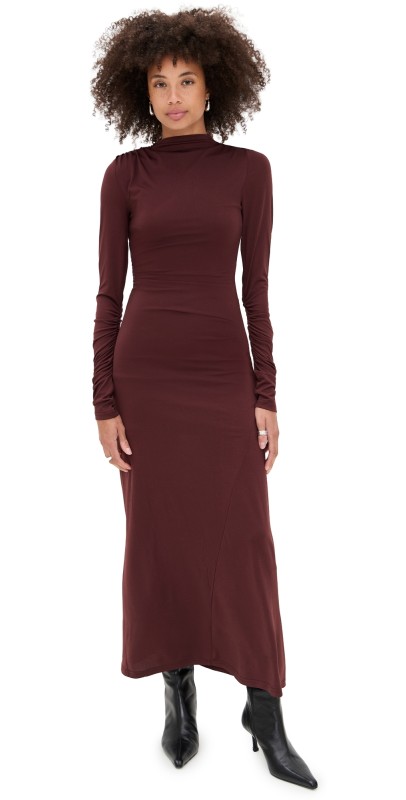 Lioness Contour Maxi Dress Chocolate