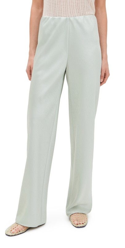 Vince Fluid Bias Pants Lt Jade Water