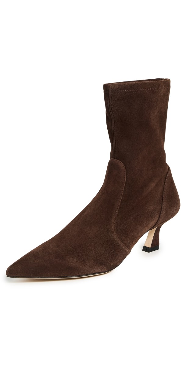 Stuart Weitzman Vinnie 50 Booties Walnut