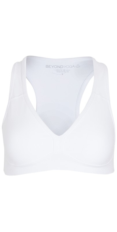 Beyond Yoga Spacedye Lift Your Spirits Bra White Light