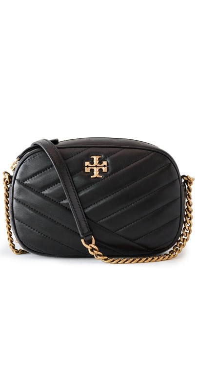 Tory Burch Kira Chevron Camera Bag Black