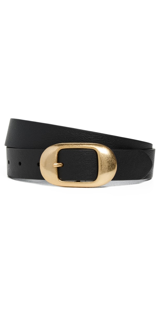 Favorite Daughter The Skinny Jean Belt Black/Antique Brass