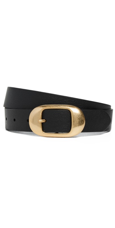 Favorite Daughter The Skinny Jean Belt Black/Antique Brass