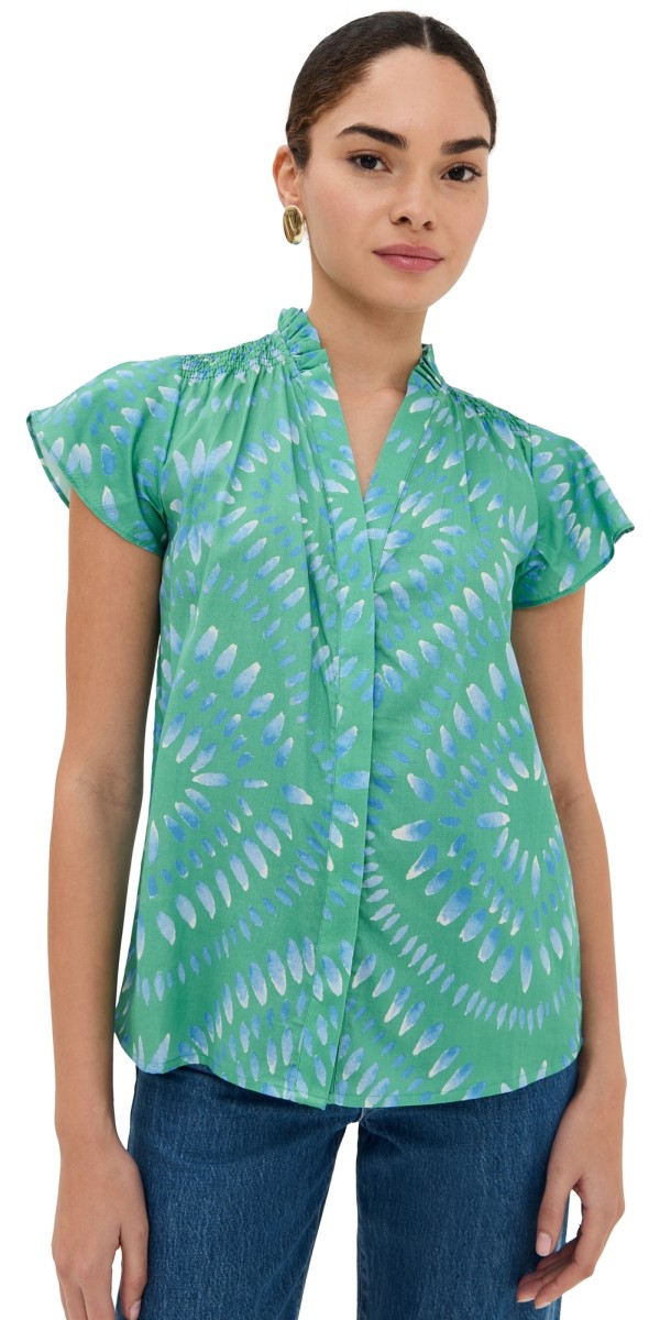 Figue Fia Top Medallion Apple Green