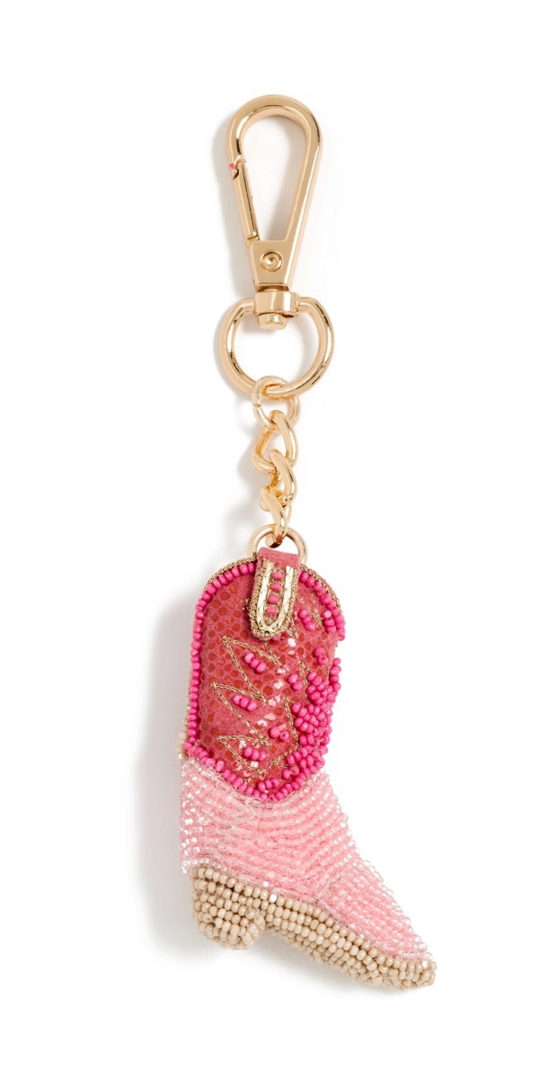 Deepa Gurnani Deepa by Deepa Gurnani Cowboy Boot Bag Charm Pink