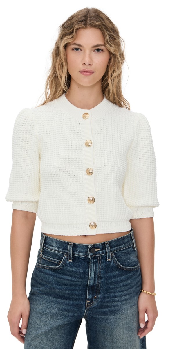 ba & sh Grance Cardigan Ecru