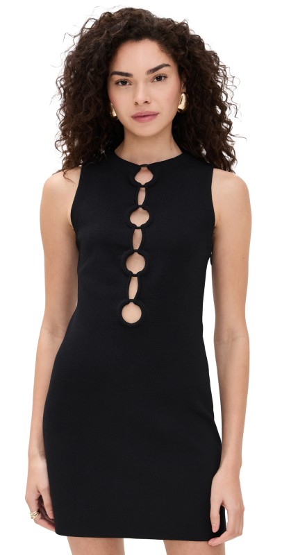 Cult Gaia Hartley Knit Dress Black