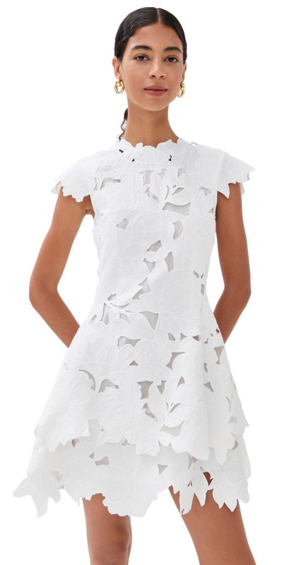 SIMKHAI Holloway Mini Dress White
