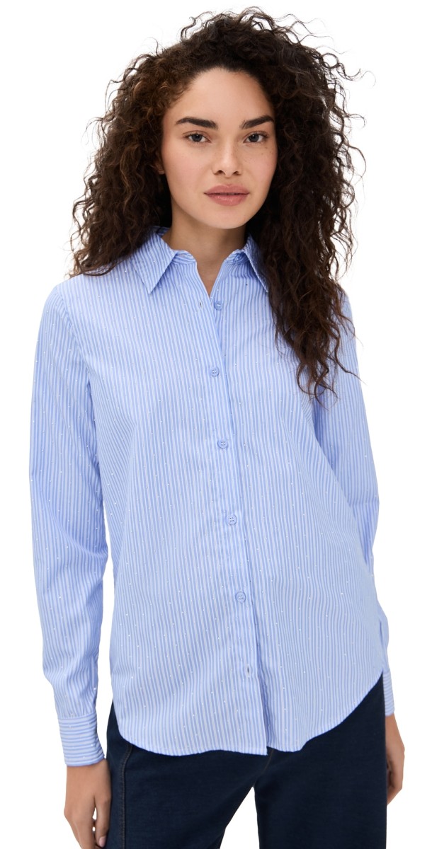 Le Superbe Subtle Shine Ex BF Shirt Blue Shine