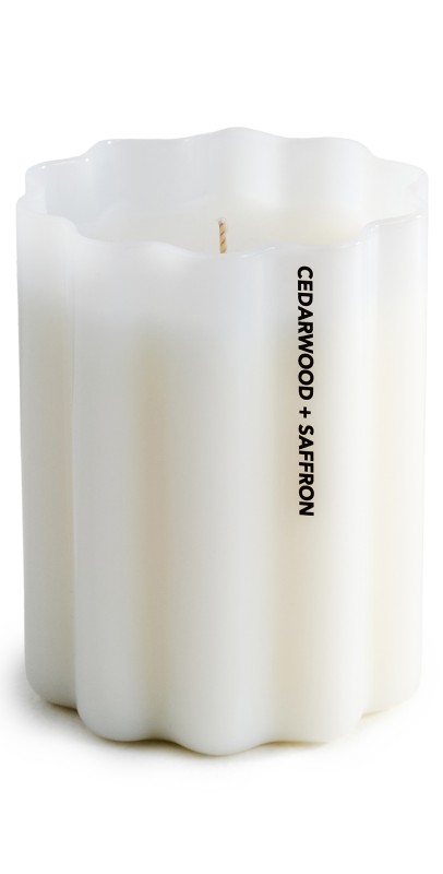FAZEEK Cedar Wood and Saffron Wave Candle Cedarwood/Saffro