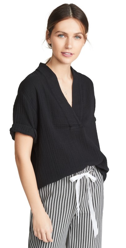 XIRENA Avery Top Black