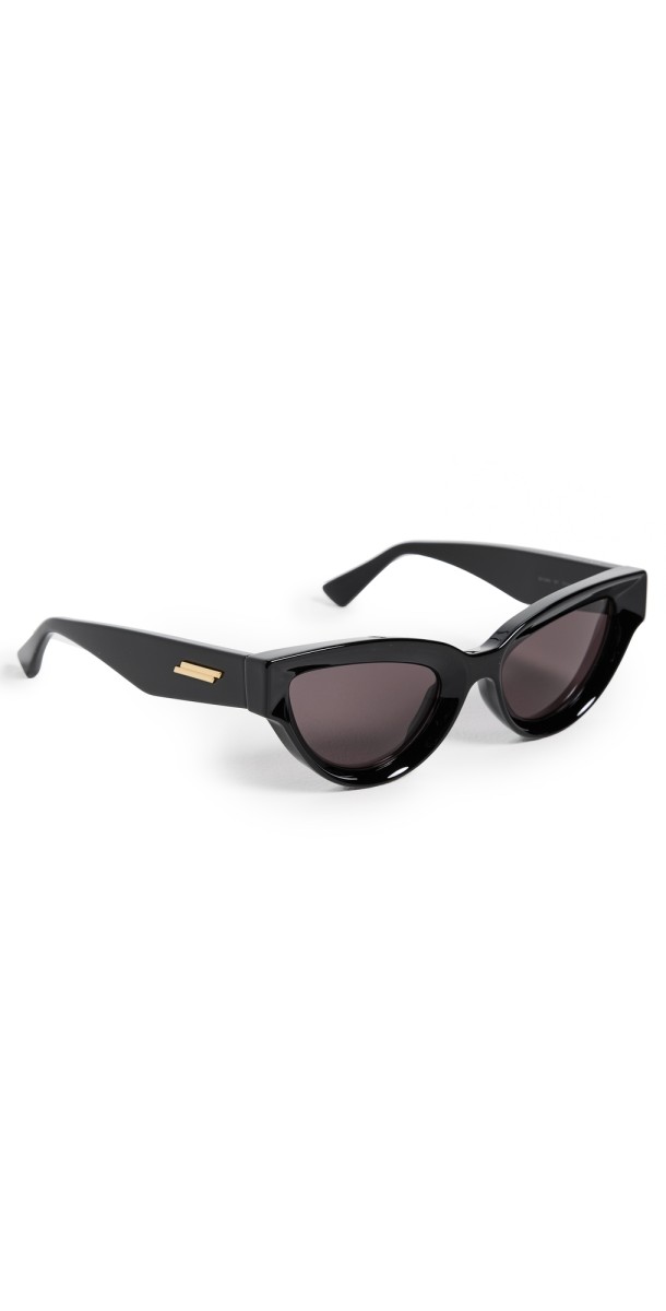 Bottega Veneta BV1249S Sunglasses Black-Black-Grey