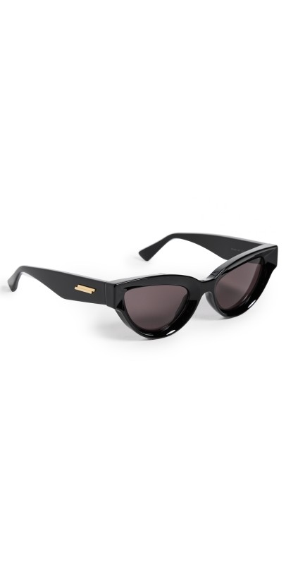 Bottega Veneta BV1249S Sunglasses Black-Black-Grey