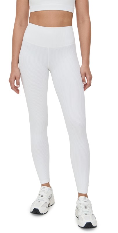 Splits59 Airweight Rib High Waist 7/8 Leggings White