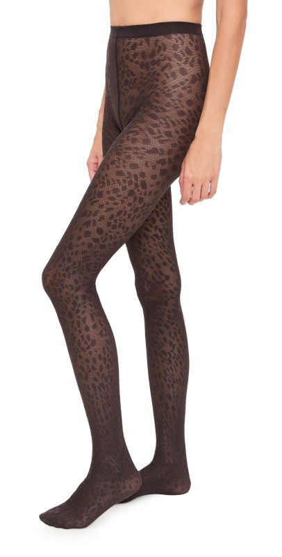 Wolford Pantera Tights Dark Wood