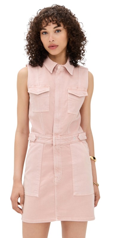 Good American Fit For Success Sleeveless Mini Dress Vintage Dried Petal001