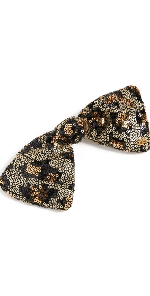 Lele Sadoughi Paloma Sequin Bow Leopard 999