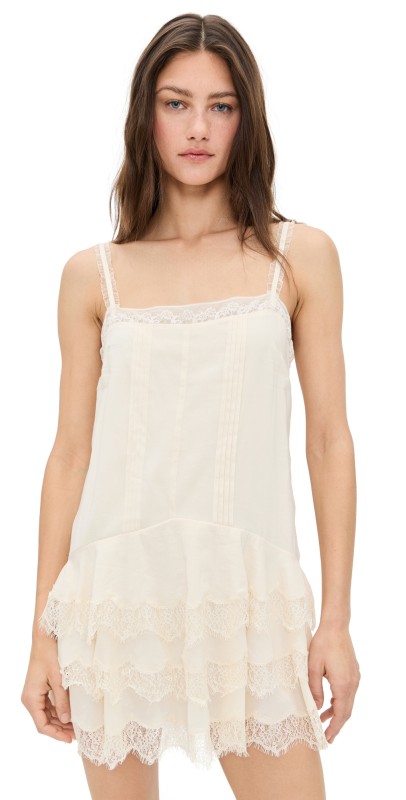 Reformation Cleodora Dress Cream