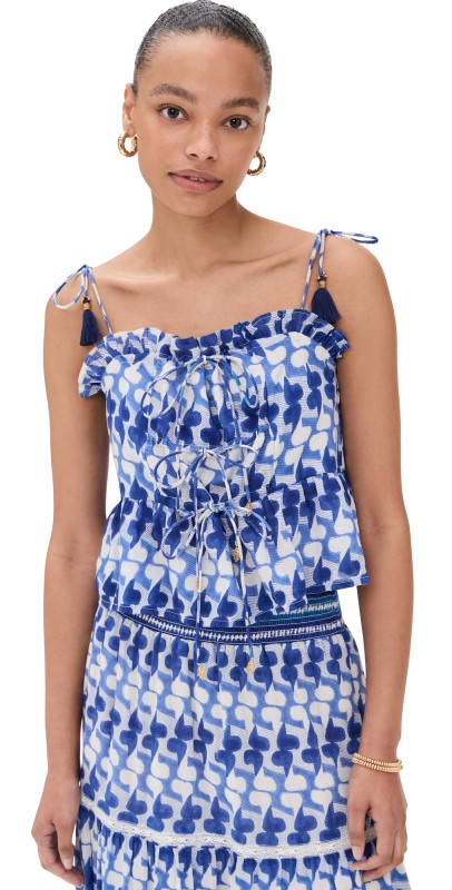 Bell Libra Top Navy White Dot