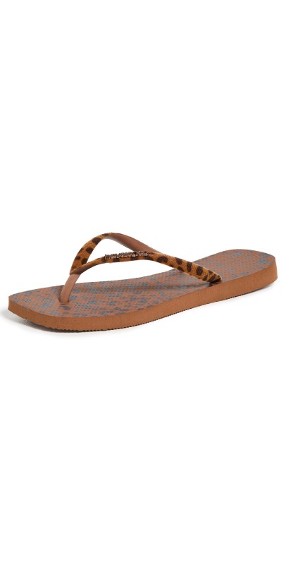 Havaianas Slim Square Velvet Sandals Rust