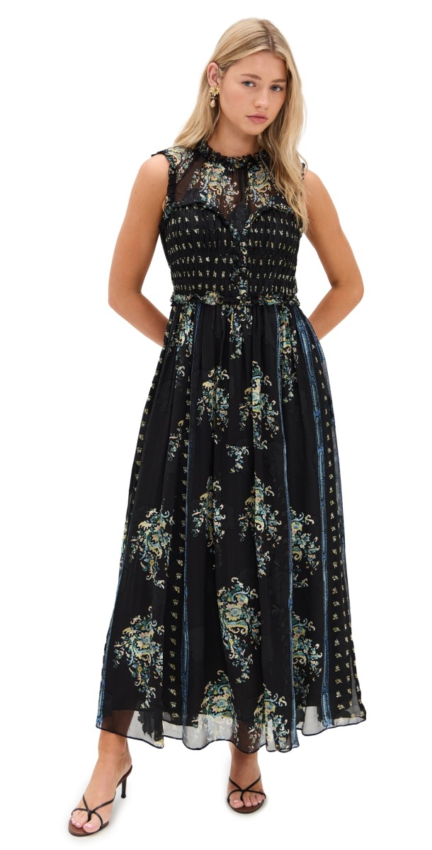 Ulla Johnson Kasia Sleeveless Midi Dress Twilight