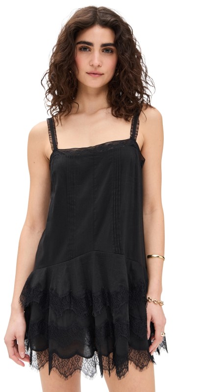 Reformation Cleodora Dress Black