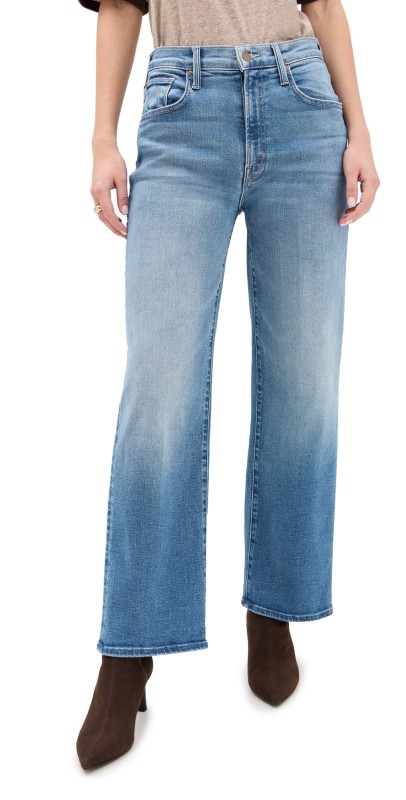 MOTHER The Rambler Zip Flood Jeans Read Between the Lines