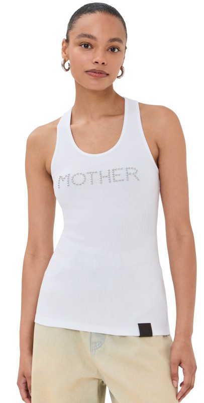 Stella McCartney Studded Mother Tank Pure White