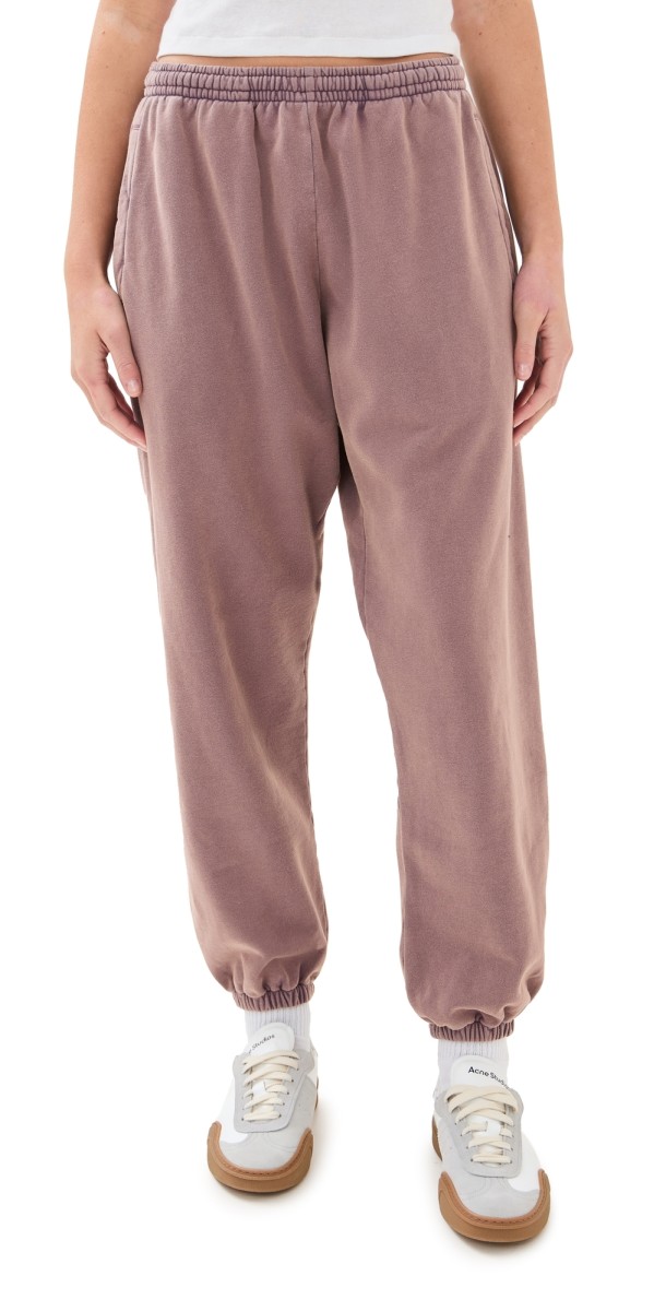 Acne Studios Relaxed Fit Sweatpants Plum Purple