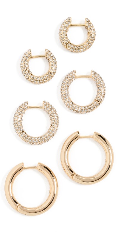 BaubleBar Lucy Earring Set Gold