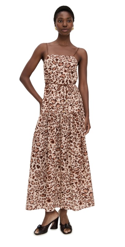 Kivari Paris Strappy Maxi Dress Brown
